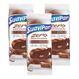 Kit 12un Bolinho Recheado Zero Açúcar Chocolate 40g Suavipan