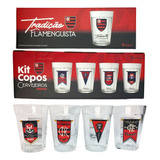 Kit 12un Copo Americano Vidro 190ml Bar Cerveja Flamengo