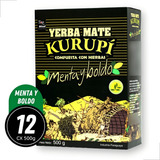 Kit 12un Erva Mate Tereré Kurupí Premium Menta Boldo 500g