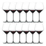 Kit 12un Taças Importadas Riedel Cristal Vinho Pinot Noir