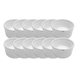 Kit 12x Ramekin 135ml Porcelana Molho Molheira Finger Foods