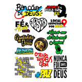 Kit 13 Adesivos Evangelico