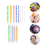 Kit 13 Boleadores Em Acrílico Para Pontilhismo Mandala