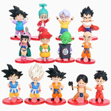 Kit 13 Miniaturas Dragon Ball Z Gt Goku Vegeta Action Figure