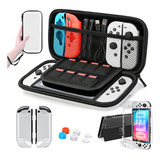 Kit 13 Pcs Bolsa Estojo Acessórios Para Nintendo Switch Oled