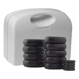 Kit 13 Pedras Vulcânicas Basálticas Para Massagem Estek
