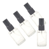 Kit 130 Peças Frasco Vidro Quadrado 30ml Com Válvula Spray