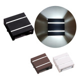 Kit 14 Arandela 2 Foco 2 Friso Parede Muro Alumínio Ar1112