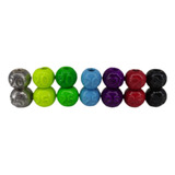 Kit 14 Chumbada Pesca Bola Poita Colorido Pesqueiro Torpedo