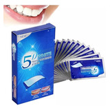 Kit 14 Pares Fitas Gel Clareamento Dental 5d White Original