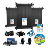Kit 14 Placas 2mt Aquecedor Solar Piscinas Completo F