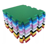 Kit 14 Tatames Eva Colorido Infantil 50x50x1 Cm