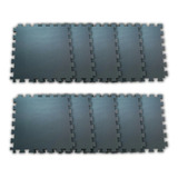 Kit 14 Tatames Tapete Eva 100x100x10mm Preto