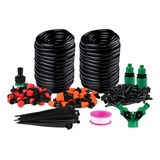 Kit 149 Pcs Irrigação Nebulização Gotejador Bicos 30m Tubo