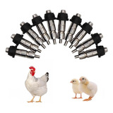 Kit 15 Bebedouro Automático Aves Galinhas Pintos Aço Inox