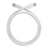 Kit 15 Cabos Patch Cord Cat5e 1 Mt Branco Injetado