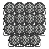Kit 15 Canhao Refletor Par 64 36 Leds Rgbw Slim Dmx Digital Cor Da Luz Rgbw Multicolor 110v 220v bivolt