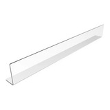 Kit 15 Cantoneiras Aparadora De Gondolas 40cm X 5cm Cristal
