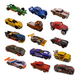 Kit 15 Carrinho De Ferro Hotcars