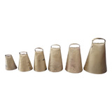 Kit 15 Chocalho De Ferro Sino Gado Vaca Cavalo Cincerro 9cm