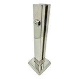 Kit 15 Coluna Torre Aço Inox 30cm Guarda Corpo Para Sacada Corrimão Blindex Pronta Entrega Inox 304