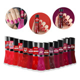 Kit 15 Esmaltes Nati Coleção Vermelhos Tons Escuros Novo