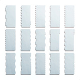Kit 15 Espátulas Alisador Em Acrílico Para Confeitaria 20cm