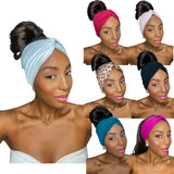 Kit 15 Faixa Turbante Aberto Headband Skin Care Atacado