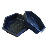 Kit 15 Formas Sextavadas Hexagono Bloco Estriado 25x25x06cm