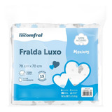 Kit 15 fraldas De Pano Estampadas Luxo 100 Algodão
