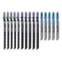 Kit 15 Laminas Serra Tico Tico Corta Madeira Metal Ferro