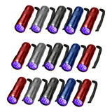 Kit 15 Lanterna De Luz Negra Led Potente Ultravioleta Uv