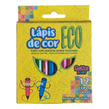 Kit 15 Mini Lápis De Cor 12 Cores Para Kits Lembrancinhas