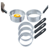 Kit 15 Modelador Fritar Ovos Redondo Molde Bares Restaurante