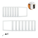 Kit 15 Painel Plafon Led 12w Sobrepor Quadrado Branco Frio