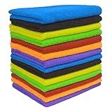 Kit 15 Panos Microfibra 40x60 Multi Limpeza Doméstica Automotiva Não Arranha Não Solta Pelinho Macio E Absorvente