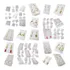 Kit 15 Pares De Brinco Tamanho P M G Semijoias Folheados A 