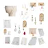 Kit 15 Pares De Brinco Tamanho P M G Semijoias Folheados A 