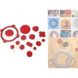 Kit 15 Peças P Desenhar Formas Geométricas Espirógrafo