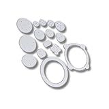 Kit 15 Peças Para Desenhar Espirográfico Mandala Régua Mágica Espirografo