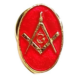 Kit 15 Pim Bótom Broche Maçonaria Maçom 15mm Folheado A Ouro