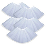 Kit 15 Saias Tule Branca Para Festa Infantil 30cm Atacado