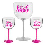 Kit 15 Taças De Gin 450ml Para Despedida De Solteira Noiva