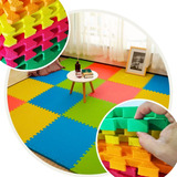 Kit 15 Tapete Placa Eva Grossa 20mm Diversas Cor Tatame 50cm Cor Colorido Textura
