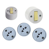 Kit 15 Tomada Externa 15 Interruptor Externo Apagador