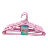 Kit 15 Unidades Cabides Infantis Roupa Infantil Bebê Cor Rosa