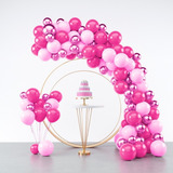 Kit 150 Balões Bexiga Rosa Claro Pink Rosa Metalizado