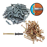 Kit 150 Buchas Anel 6mm 8mm 10mm C Parafusos Bloco Parede