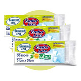 Kit 150un Saco De Lixo Pequeno Pia Banheiro Aroma Citrus