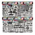 Kit 156 Adesivos Mercedes C-240 Egance Preto